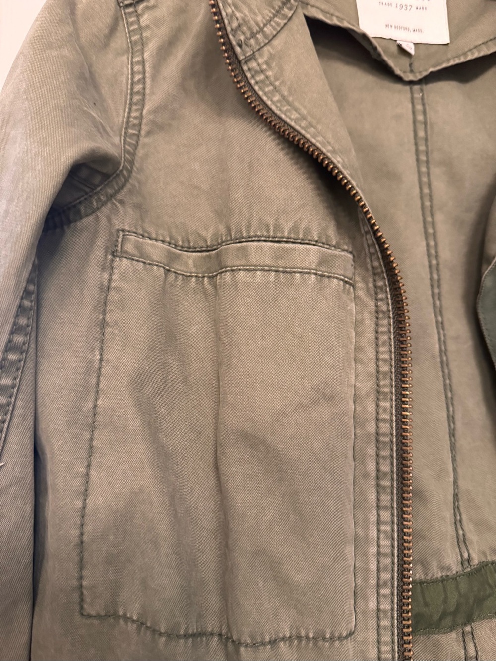Madewell Olive Green Field Jacket - Picture 3 of 7
